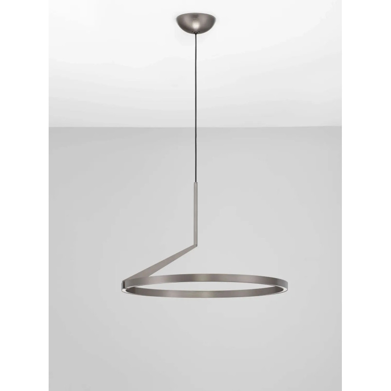 Lampa wisząca ring - ściemniana Razza 60cm LED 2700-3000-4000K nikiel