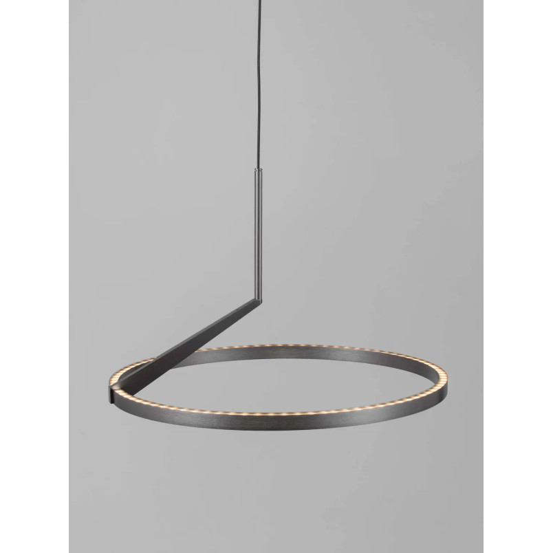 Lampa wisząca ring - ściemniana Razza 60cm LED 2700-3000-4000K nikiel