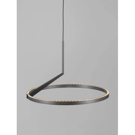Lampa wisząca ring - ściemniana Razza 60cm LED 2700-3000-4000K nikiel