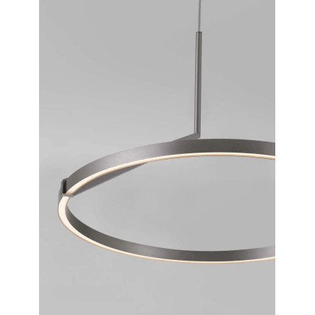 Lampa wisząca ring - ściemniana Razza 60cm LED 2700-3000-4000K nikiel