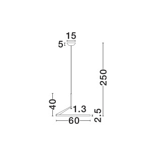 Lampa wisząca ring - ściemniana Razza 60cm LED 2700-3000-4000K nikiel