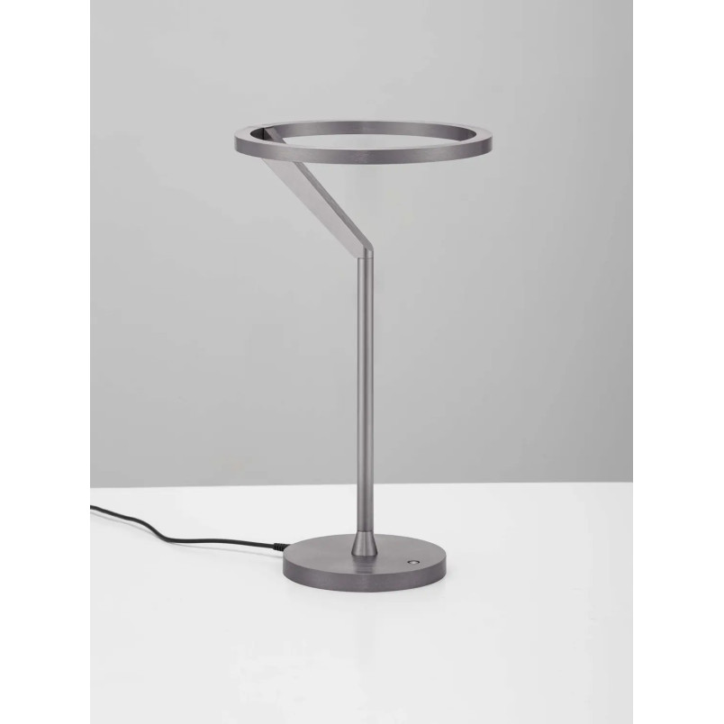 Lampa stołowa ring z dotykowym ściemniaczem Razza 22cm 3000K nikiel