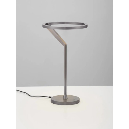 Lampa stołowa ring z dotykowym ściemniaczem Razza 22cm 3000K nikiel