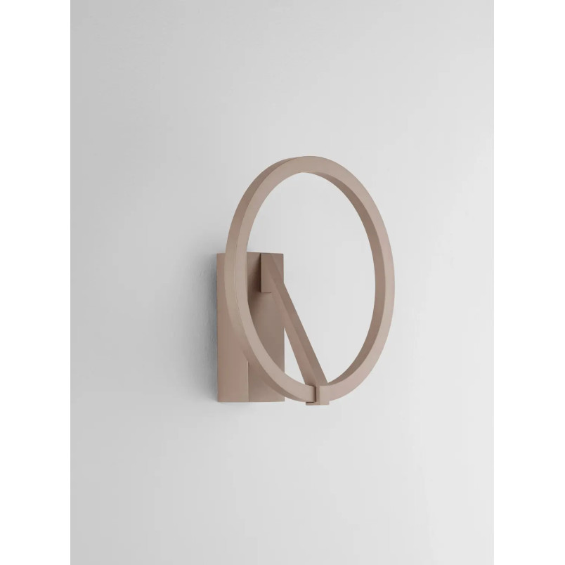 Kinkiet ring ściemniany Razza 22cm LED 2700-3000-4000K beżowe złoto
