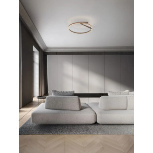 Plafon ring ściemniany Razza 60cm LED 2700-3000-4000K beżowe złoto