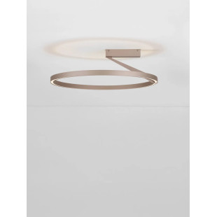 Plafon ring ściemniany Razza 60cm LED 2700-3000-4000K beżowe złoto