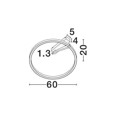 Plafon ring ściemniany Razza 60cm LED 2700-3000-4000K beżowe złoto