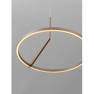 Lampa wisząca ring - ściemniana Razza 60cm LED 2700-3000-4000K beżowe złoto