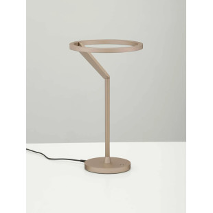 Lampa stołowa ring z dotykowym ściemniaczem Razza 22cm 3000K beżowe złoto