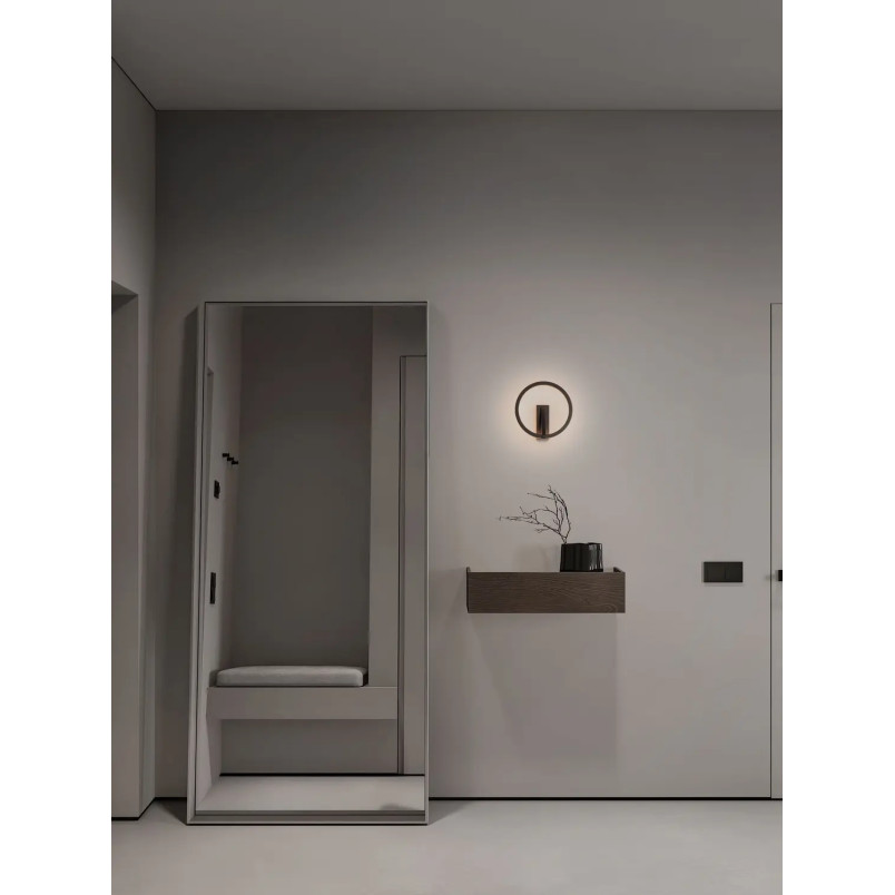 Kinkiet ring ściemniany Razza 22cm LED 2700-3000-4000K czarny