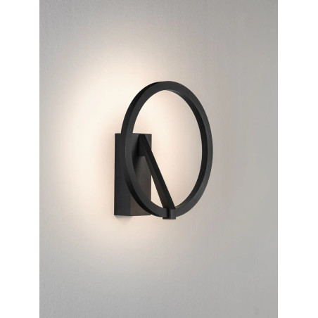Kinkiet ring ściemniany Razza 22cm LED 2700-3000-4000K czarny