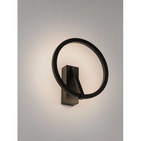 Kinkiet ring ściemniany Razza 22cm LED 2700-3000-4000K czarny