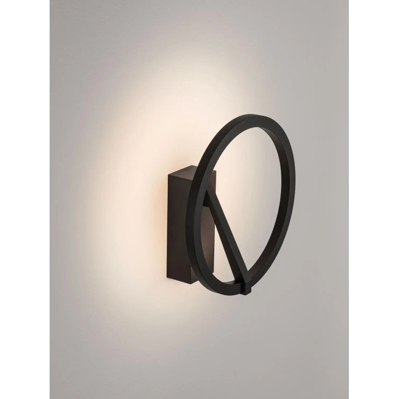 Kinkiet ring ściemniany Razza 22cm LED 2700-3000-4000K czarny