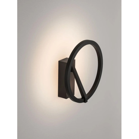 Kinkiet ring ściemniany Razza 22cm LED 2700-3000-4000K czarny