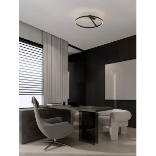 Plafon ring ściemniany Razza 60cm LED 2700-3000-4000K czarny