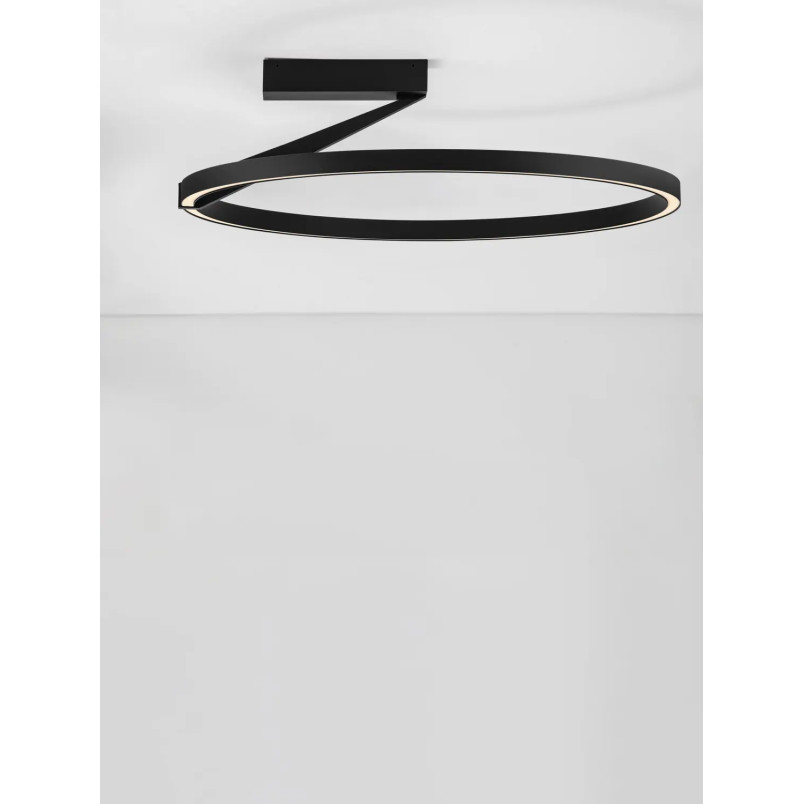 Plafon ring ściemniany Razza 60cm LED 2700-3000-4000K czarny