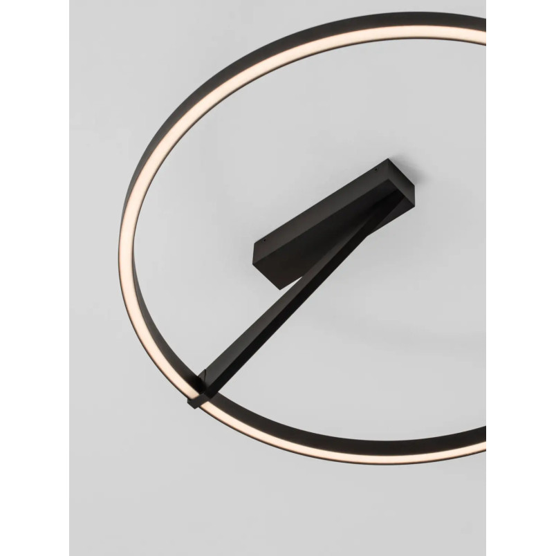 Plafon ring ściemniany Razza 60cm LED 2700-3000-4000K czarny