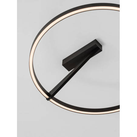 Plafon ring ściemniany Razza 60cm LED 2700-3000-4000K czarny