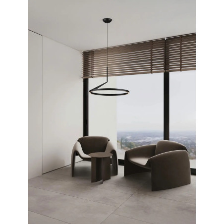 Lampa wisząca ring - ściemniana Razza 60cm LED 2700-3000-4000K czarna