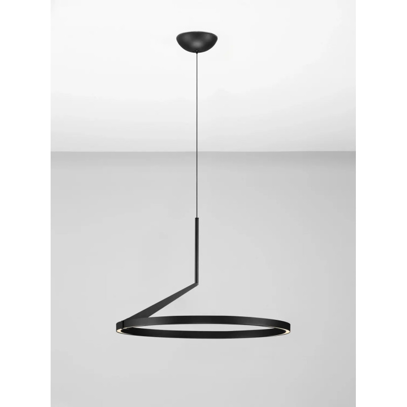 Lampa wisząca ring - ściemniana Razza 60cm LED 2700-3000-4000K czarna