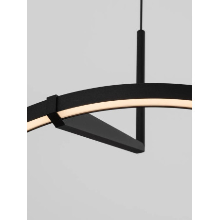 Lampa wisząca ring - ściemniana Razza 60cm LED 2700-3000-4000K czarna