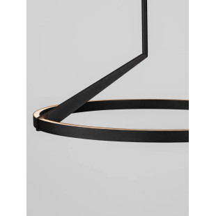Lampa wisząca ring - ściemniana Razza 60cm LED 2700-3000-4000K czarna