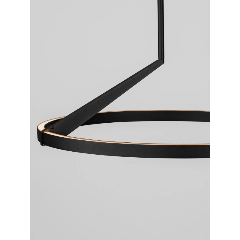 Lampa wisząca ring - ściemniana Razza 60cm LED 2700-3000-4000K czarna