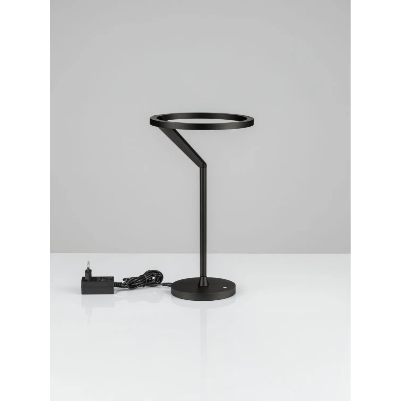 Lampa stołowa ring z dotykowym ściemniaczem Razza 22cm 3000K czarna