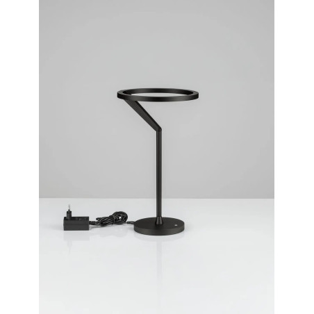 Lampa stołowa ring z dotykowym ściemniaczem Razza 22cm 3000K czarna