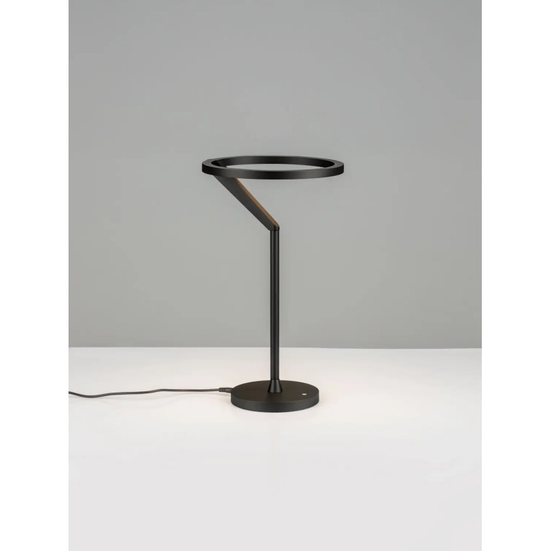 Lampa stołowa ring z dotykowym ściemniaczem Razza 22cm 3000K czarna