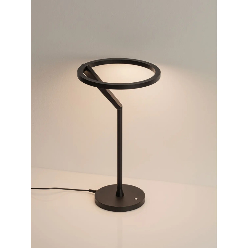 Lampa stołowa ring z dotykowym ściemniaczem Razza 22cm 3000K czarna