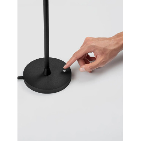 Lampa stołowa ring z dotykowym ściemniaczem Razza 22cm 3000K czarna