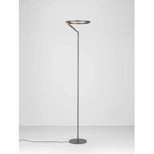 Lampa podłogowa ring z dotykowym ściemniaczem Razza 168cm 3000K nikiel