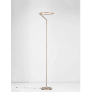 Lampa podłogowa ring z dotykowym ściemniaczem Razza 168cm 3000K beżowe złoto
