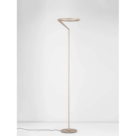 Lampa podłogowa ring z dotykowym ściemniaczem Razza 168cm 3000K beżowe złoto