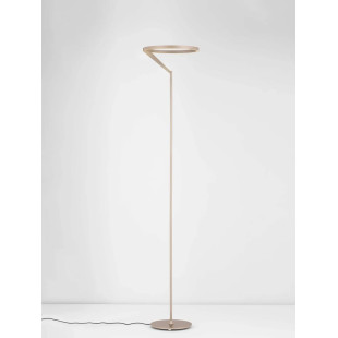 Lampa podłogowa ring z dotykowym ściemniaczem Razza 168cm 3000K beżowe złoto