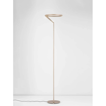 Lampa podłogowa ring z dotykowym ściemniaczem Razza 168cm 3000K beżowe złoto