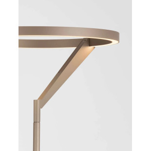 Lampa podłogowa ring z dotykowym ściemniaczem Razza 168cm 3000K beżowe złoto