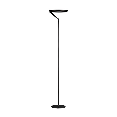 Lampa podłogowa ring z dotykowym ściemniaczem Razza 168cm 3000K czarna