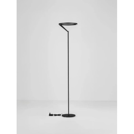 Lampa podłogowa ring z dotykowym ściemniaczem Razza 168cm 3000K czarna