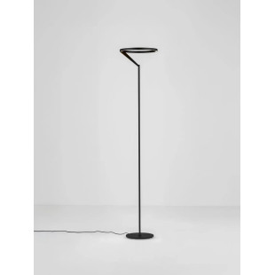 Lampa podłogowa ring z dotykowym ściemniaczem Razza 168cm 3000K czarna