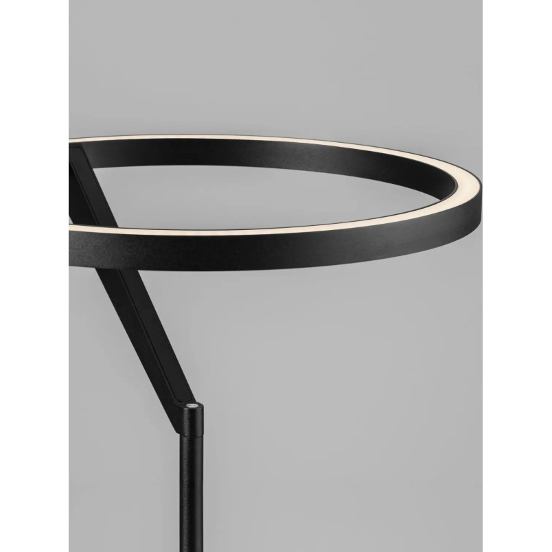 Lampa podłogowa ring z dotykowym ściemniaczem Razza 168cm 3000K czarna