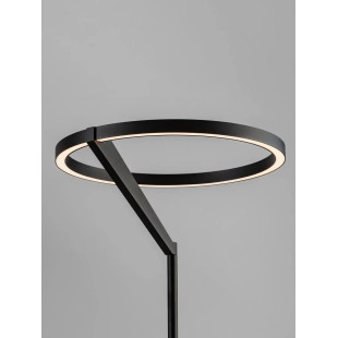 Lampa podłogowa ring z dotykowym ściemniaczem Razza 168cm 3000K czarna