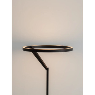 Lampa podłogowa ring z dotykowym ściemniaczem Razza 168cm 3000K czarna