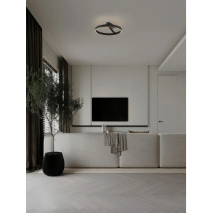 Plafon ring - ściemniacz triac Fronti LED CCT 2700-4000K 50cm czarny