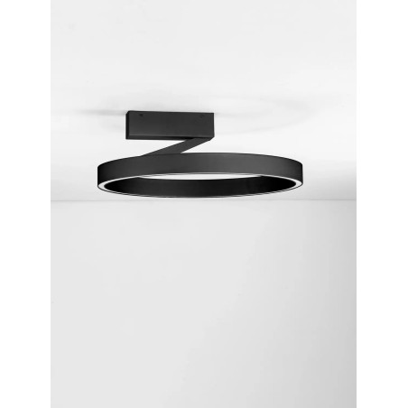 Plafon ring - ściemniacz triac Fronti LED CCT 2700-4000K 50cm czarny