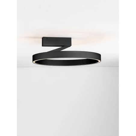 Plafon ring - ściemniacz triac Fronti LED CCT 2700-4000K 50cm czarny