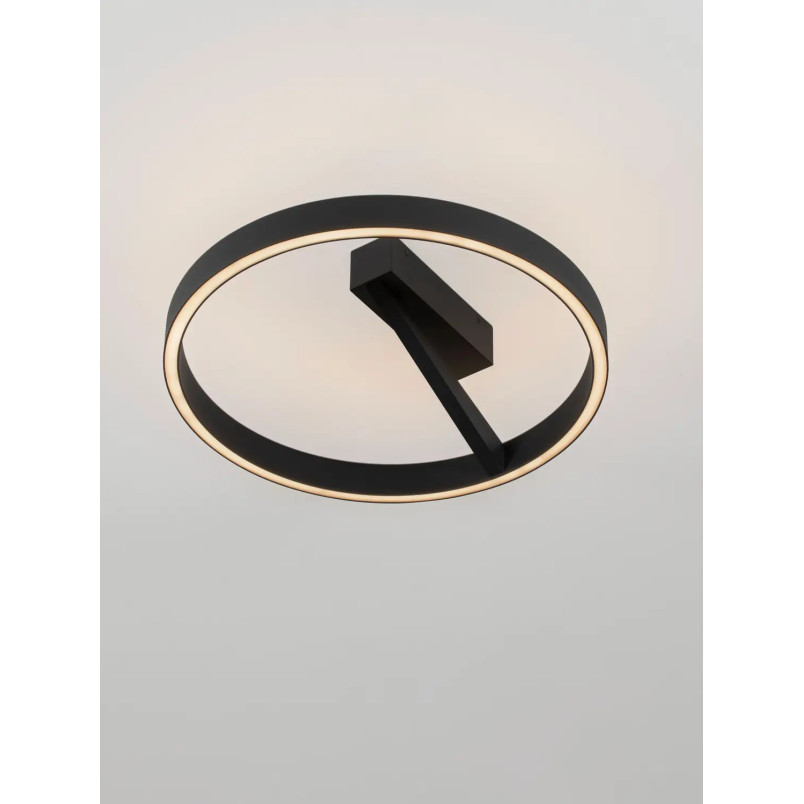 Plafon ring - ściemniacz triac Fronti LED CCT 2700-4000K 50cm czarny