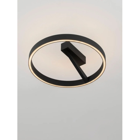 Plafon ring - ściemniacz triac Fronti LED CCT 2700-4000K 50cm czarny