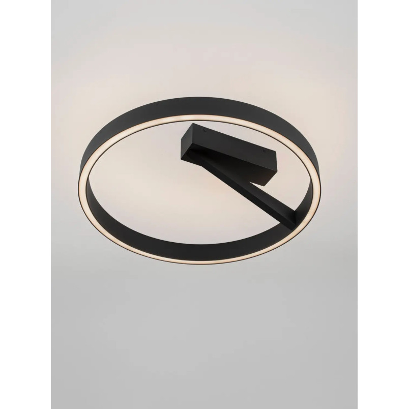 Plafon ring - ściemniacz triac Fronti LED CCT 2700-4000K 50cm czarny
